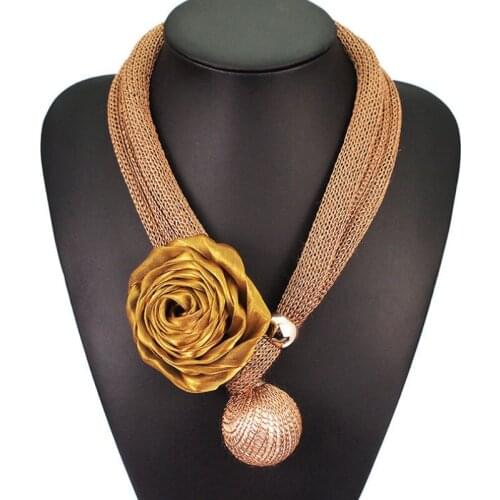 Fashion Women Jewelry Accessories 4 Colors Multi Layer Braided Chain Big Imitation Pearls Lace Roses Flower Pendants Necklace