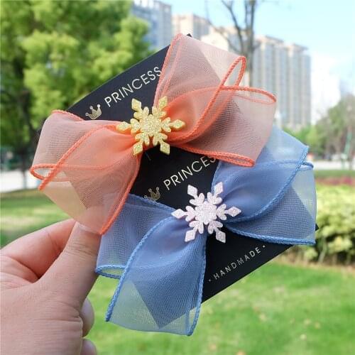 Women Bow Hairgrips Solid Color Hair Clips For Girls Sweet Cute Korean Yarn Bobby Pin Barrettes Beautiful Hair Accessories New