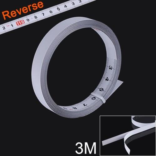 1-5m Stainless Steel Viscous Scale Tape Measure Self Adhesive Metric Scale Ruler for Workbench Saw Table 4 Lengths Optional