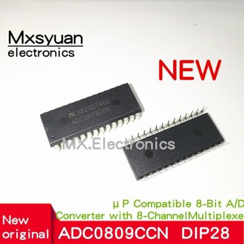 1PCS/LOT ADC0809CCN DIP-28 New Original