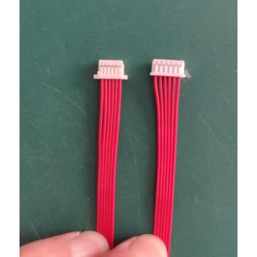 10pcs Smart Door Lock Fingerprint Head Cable Mx1.25 To Sh1.0mm 6Pin Red Cable 20cm