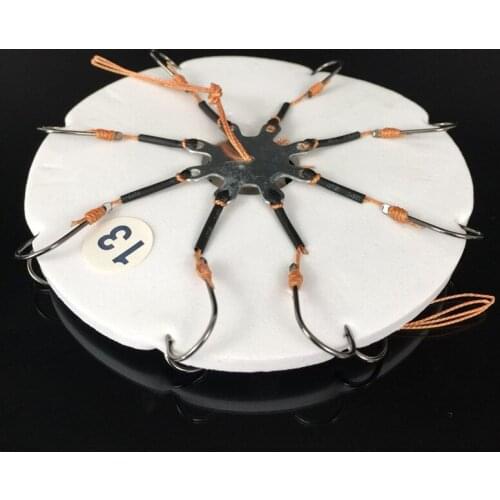 2Pcs/Lot Explosion Hook Fishing Hook Barbed Hook Fishing Tackle Fishing Accessaries with 8 hooks