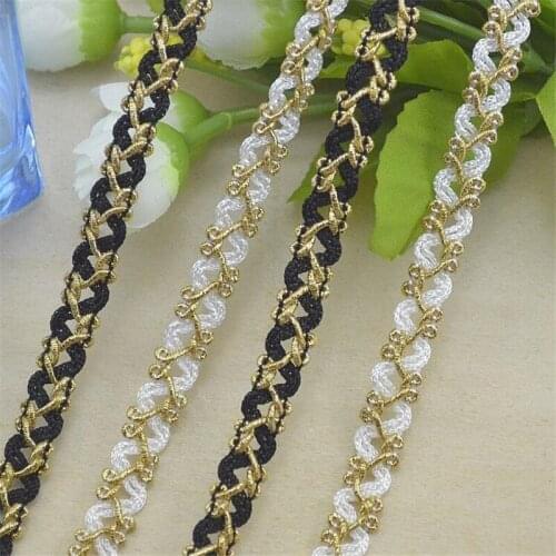2Kinds of 10Meters/ lot Special Lace Trim Lace Ribbon Accessory Decoration Handmade Material 1cm LC0094