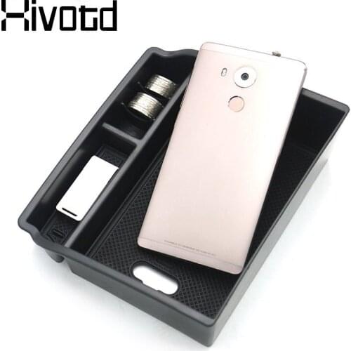 Hivotd For Toyota Fortuner Car Accessories Central Armrest Storage Box Multi-Use Organizer Container Car Styling 2011-2016