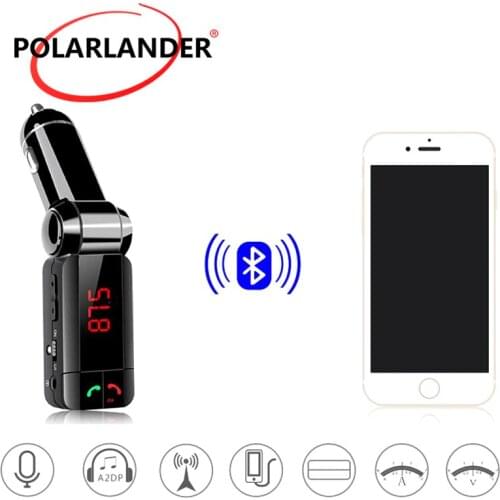 Calling wholesale Bluetooth Car Kit 180 Degree FM Transmitter dual USB output Charger MP3 Player