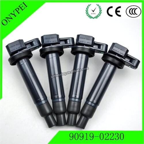 Free shipping 4 X 90919 02230 Ignition Coil Fit Lexus GS430 LS430 LX470 Toyota Land Cruiser 90919-02230