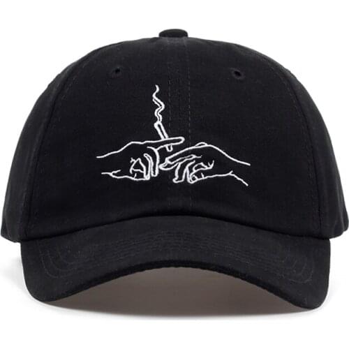 Hot sale smoking embroidery baseball cap unisex fashion dad hats women sports hars men outdoor casual caps for travel