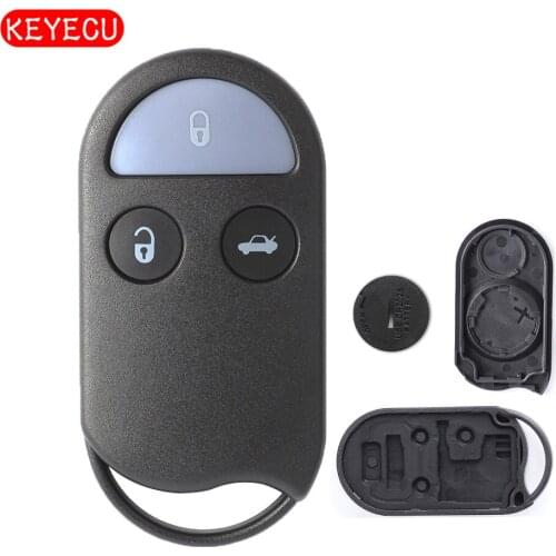 Keyecu Remote key Shell Case Fob 3 Button for Nissan Maxima Pathfinder Quest 1999-2002 FCC: KOBUTA3T