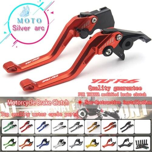 CNC Aluminum New Adjustable 3D Rhombus Motorcycle Brake Clutch Lever for YZF R6 YZFR6 2005-2016