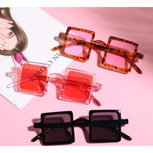 Childrens Sunglasses Square Frames Girls and Boys Personality Fashion Sunglasses Anti-UV Baby Glasses Summer New Sunglasses