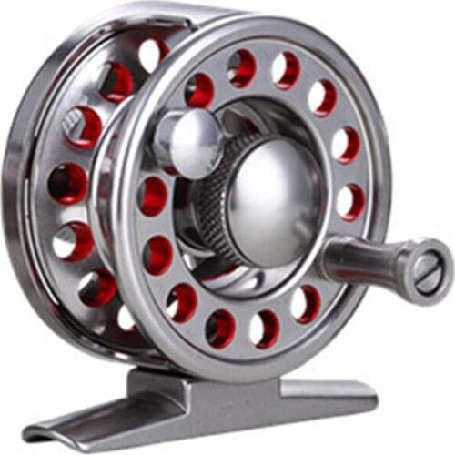 DS40-90 All metal Fish line Wheel Superhard Fly Fishing Reel One Way Bearing Fishing Spool With Disc Type Brake