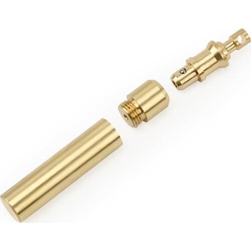 Brass Cotton Storage Bottle Waterproof Canister Copper Outdoor Camping Small Tool