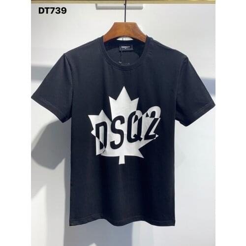 2021 HOtsell DSQUARED2 Mens Womens Printed Letters t shirt black Short Sleeve Street Hip Hop Pure Cotton Authentic Tee