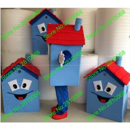 Syflyno Make Hot Sale High quality EVA Material House Mascot Costume Cartoon Apparel Halloween Birthday Cosplay 628