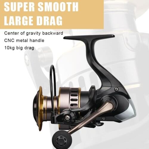 Metal Fishing Reel Spinning 1000-7000 Series Metal Spool Spinning Wheel for Sea Fishing Carp Fishing Long Shot Fishing Wheel