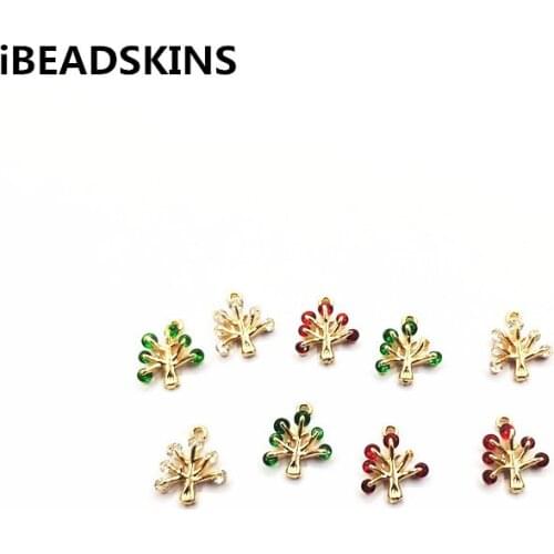 New arrival! 12x10mm 50pcs Zircon leaves-shape charm/Connectors for Jewelry/Earring Accessories/Earring parts DIY