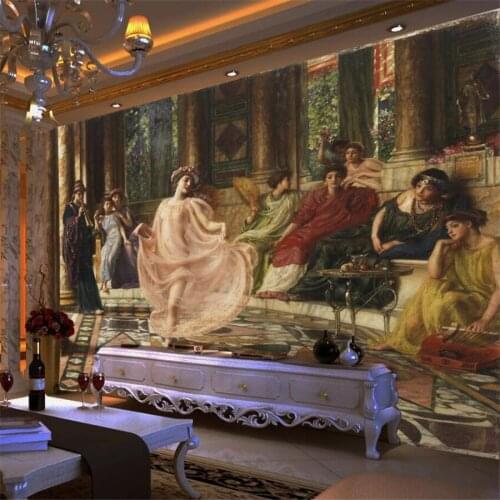 Beibehang Custom wallpaper 3d photo mural sexy beauty dancing European style oil painting living room bedroom mural 3d wallpaper