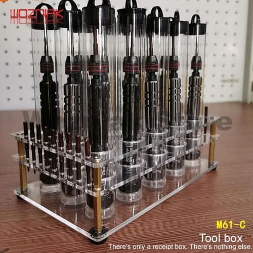 Transparent Reception Desk For Repair Tweezers Bolt driver Knife Storage Rack Multifunctional Box