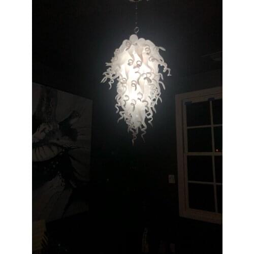 Contemporary White Chandelier Light Fixture LED Classic Designer Chandelier Lighting