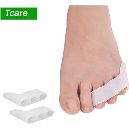 1Pair Pairs Gel Separator Bunion Soft Silicone Pinky Toe Separator Sets Bunion Aid Corrector Small Toe Valgus Correction