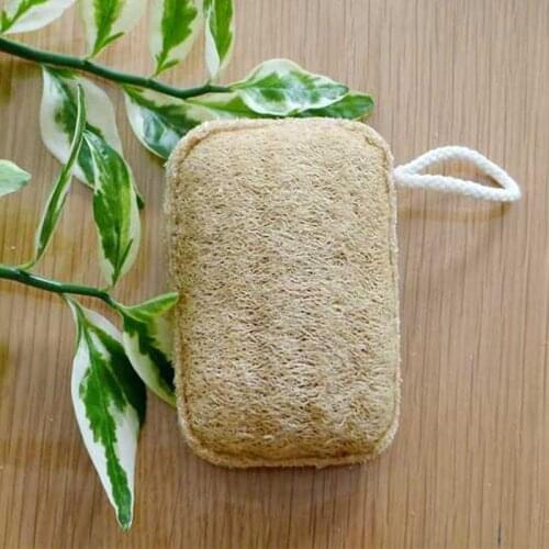 Natural Loofah Dishwashing Cloth Scrub Pad Dish Pot Easy To Clean Scrubber Sponge Kitchen Clean Brushes Scrub Pad