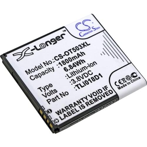Cameron Sino Mobile SmartPhone Replacement Li-ion Battery 1800mAh For TLi018D1 ZTE One Touch Link Y858, Free Tools