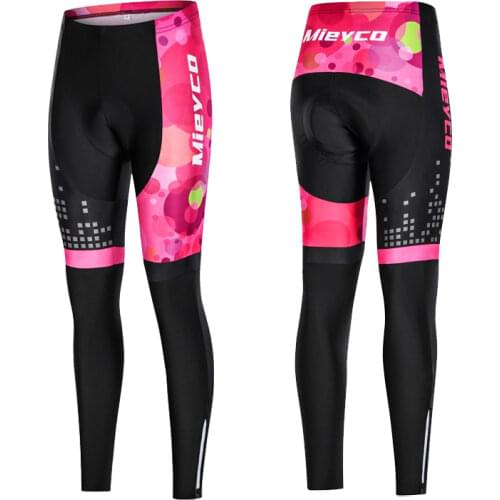 Women Cycling Pants Long Leggings Ciclismo Breathable MTB Mountain Bicicleta Tights with 5D Gel Padded Trousers Cycle Clothing