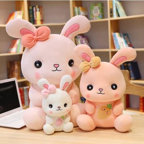 Zqswkl 20/35/50cm rabbit doll plush toy cute bunny dolls for children girls christmas birthday gift kawaii soft baby stuffed toy