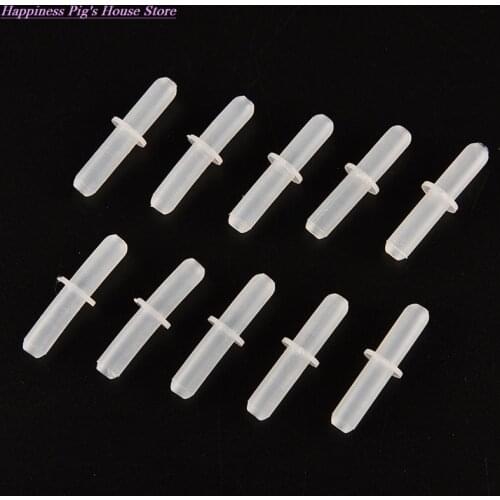 10pcs Aquarium Connector Air Line Plastic Inline Straight Joint Connector Aquarium Tube Pipe Accessories