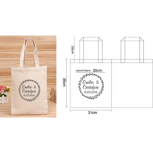 100pcs/lot Custom Logo Canvas Cotton Tote Bag Fashion Plain Nature Cotton Canvas Shoulder Bags Casual Eco Bags