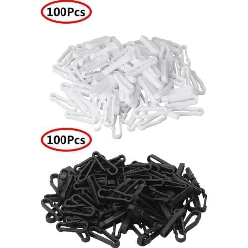 100Pcs Plastic Snap Clip Snap Hooks Mini Carabiner Buckle Paracord Backpack Straps Bag Parts Backpack Strap Hooks Snap Clip Hook