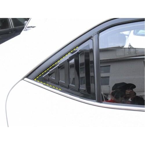 2 pcs ABS Carbon Fiber Door Window Louver Frame Window Sill Molding Trim Cover Fits For Toyota Corolla 2014 2015 2016 2017 2018