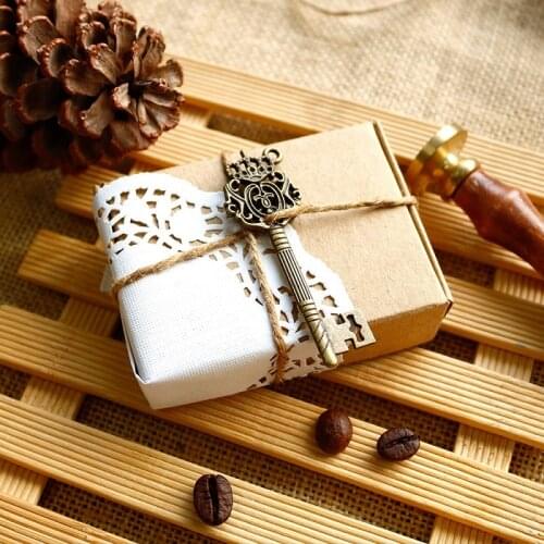 20pcs Kraft Paper Boxes DIY Candy Chocolate Jewelry Gift Box Wedding Birthday Favor Party Food Decor Packaging Bag Box