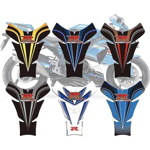 3D Logo Motorcycle Sticker Tankpad Sticker Tank Pad Motorbike Racing Protector Decals For Suzuki GSXR600 750 GSXR1000