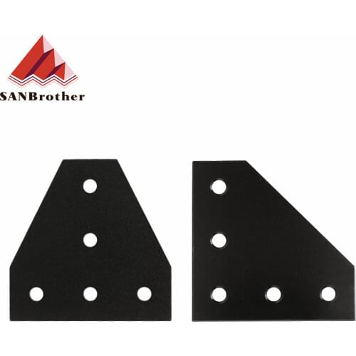 5 holes 90 degree joint board plate corner angle bracket connection joint strip for 2020 aluminum profile