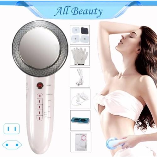 6 in 1 Ultrasonic Fat Burner 1Mhz Ultrasound Body Slimming Cellulite Machine Facial Massager Face Photon EMS Galvanic Skin Care
