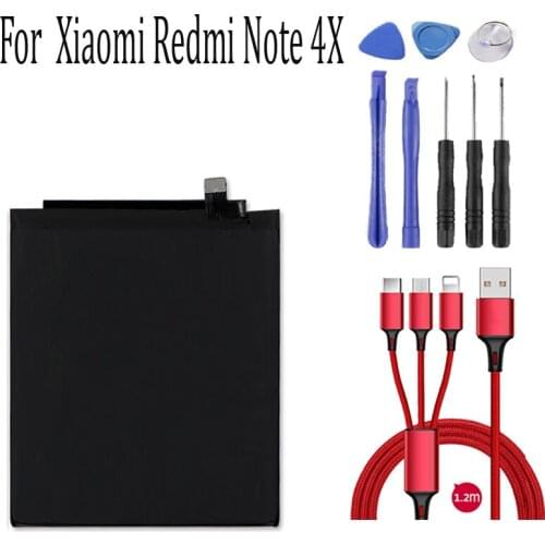 4000mAh Battery For Xiaomi Redmi Note 4X / Note 4 BN43 Phone Battery+USB cable+toolki