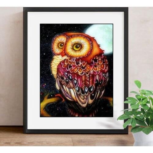 New Arrivals 5D Diamond Painting Owl Full Square Diamond Mosaic Animal Diamond Embroidery Cross Stitch Resin Drill