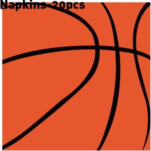 Basketball Dinner Napkin Disposable Napkins Tableware Sets Party Decorations Kids Sports Theme Happy Birthday Boys Party Favors