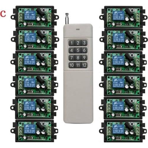 3000M Long Range DC12V 1CH RF Wireless Remote Control Relay Switch light /lamp/ window/Garage Doors shutters projection screen