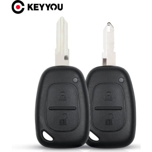 KEYYOU 2 Buttons Remote Car Key Cover Fob Shell Styling Case For Vauxhall Opel Vivaro For Renault Movano Trafic Renault Kangoo