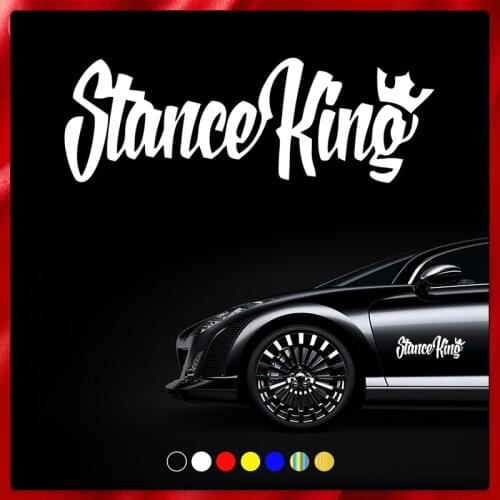 CS40087# Die-cut Vinyl Decal Stanceking Car Sticker Waterproof Auto Decors on Car Body Bumper Rear Window