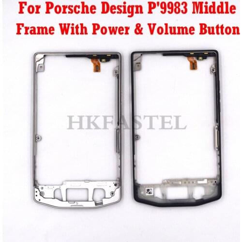HKFASTEL Original New Metal Frame For BlackBerry Porsche Design P'9983 P9983 9983 LCD Middle Frame Bezel Plate Housing
