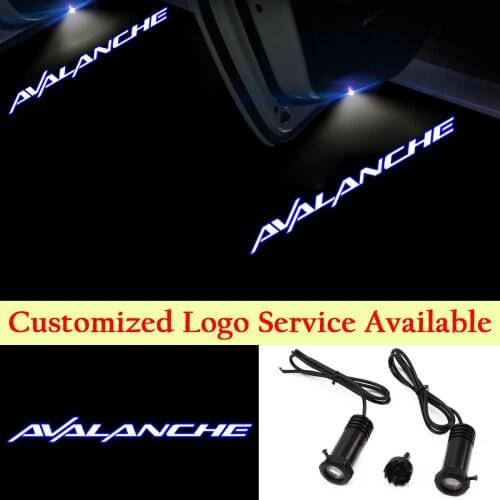 2x For Chevrolet Avalanche Car Door Courtesy LED Logo Lights Laser Projectors