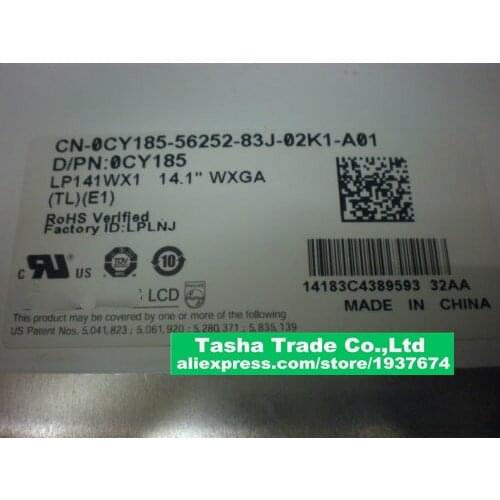LP141WX1-TLE1 Laptop LCD LP141WX1 TLE1 LP141WX1 (TL)(E1) 1280*800 14.1" Screen