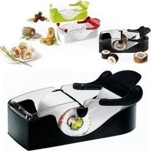 DIY Easy Sushi Making Machine Sushi Roll Maker Rice Perfect Cutter Roller Mold Sushi Roller Maker Kitchen Gadget