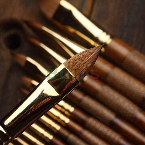 Escoda 2820 Art Premium Detail Brush Set, Red Sable Paint Brushes, Oil, Acrylic, and Watercolors Painting