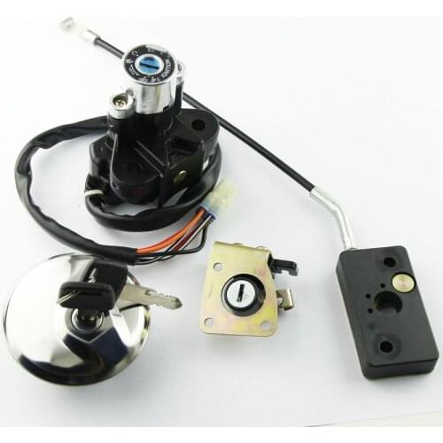 Motorcycle Seat Lock Key Set Fuel Gas Cap Kit Ignition Switch For Suzuki GZ125 1998-2003 GZ250 1999-2011 New High Quality Parts