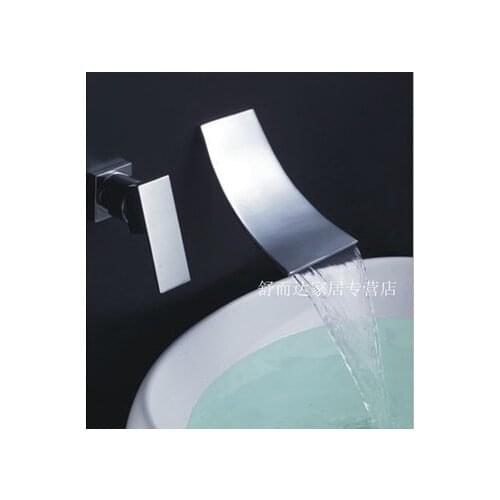 Wall mounted Basin mixer Waterfall basin faucet Tap Bathroom mixer Bathroom tap