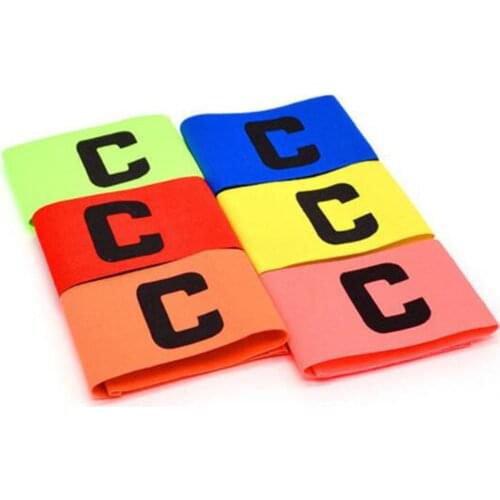 Nylon Football Captain Fluorescent Armband Football Training Flexible Adjustable Captain Arm Bands Soccer Gift Accessories